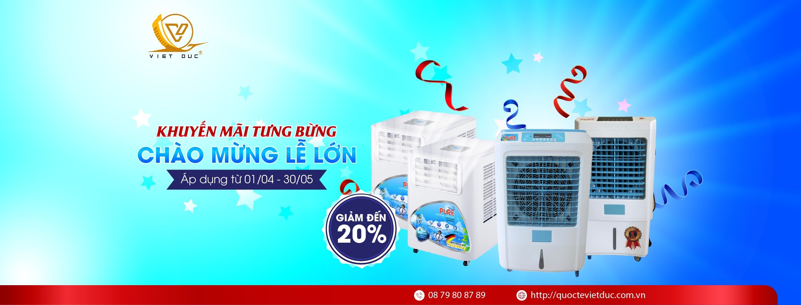 TƯNG BỪNG KHUYẾN MÃI -  CHÀO MỪNG LỄ LỚN 30/04 - 01/05
