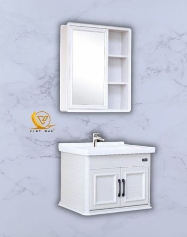 TỦ CHẬU & HỘP GƯƠNG VÂN GỖ SÁNG 6216A